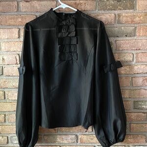 Elegant Black Women's Top with Tank